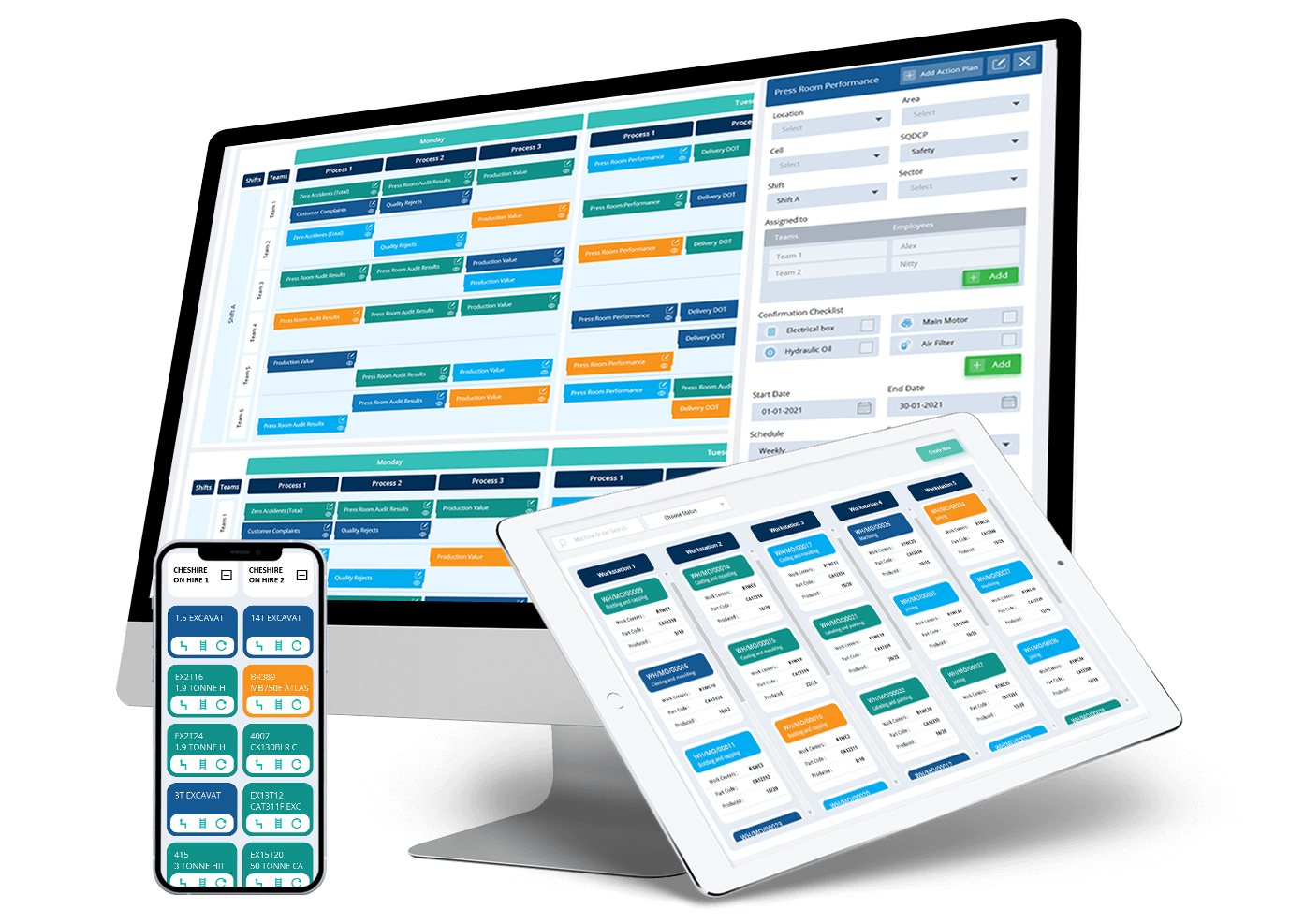 Drag and drop TCard software