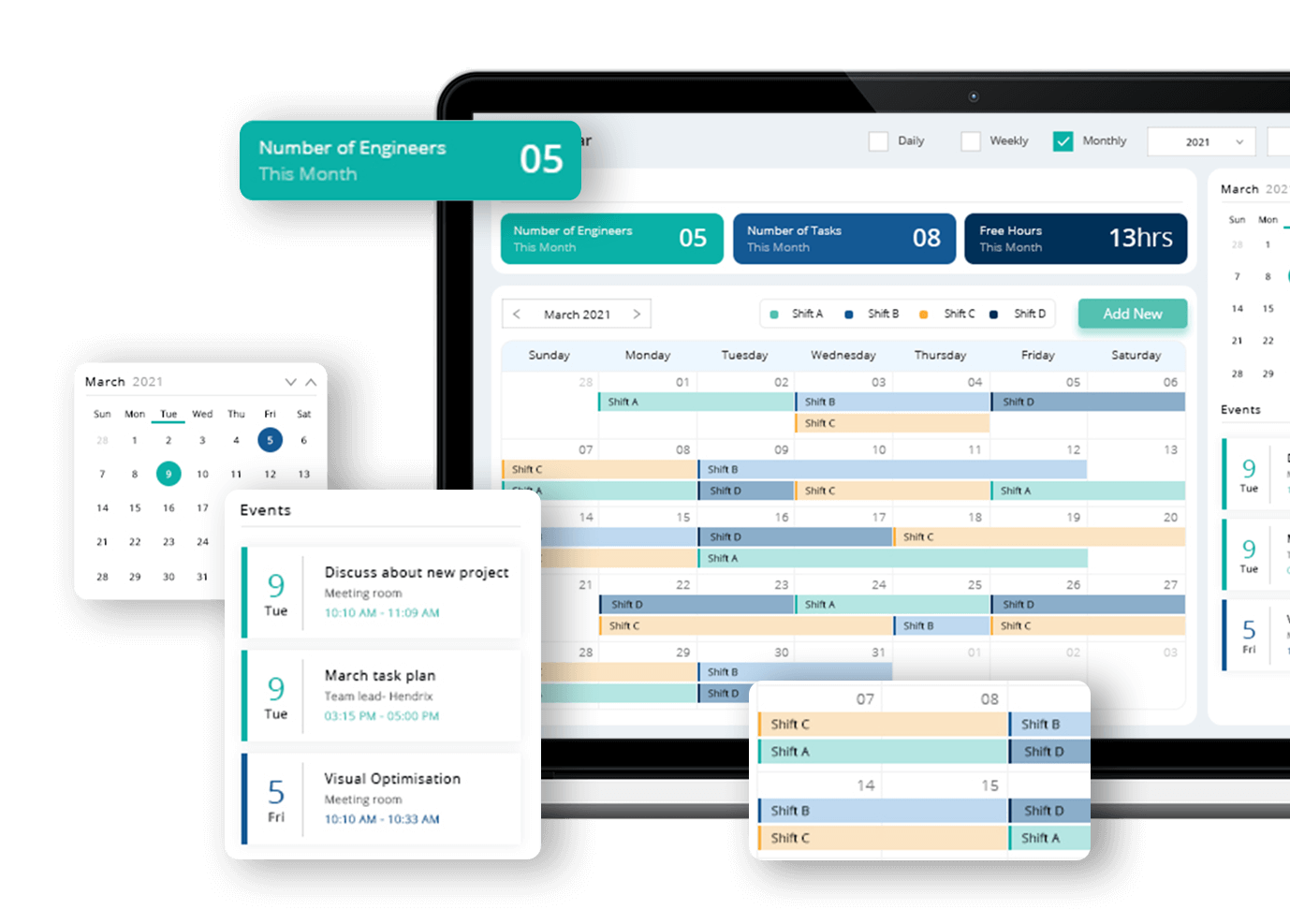 Schedule tcard system software