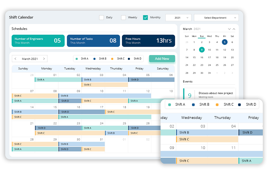 Scheduling-tcard-system-dashboard