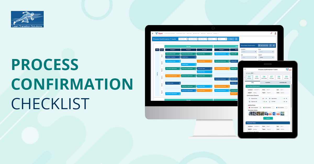 Digital Kamishibai Boards for Process Confirmation