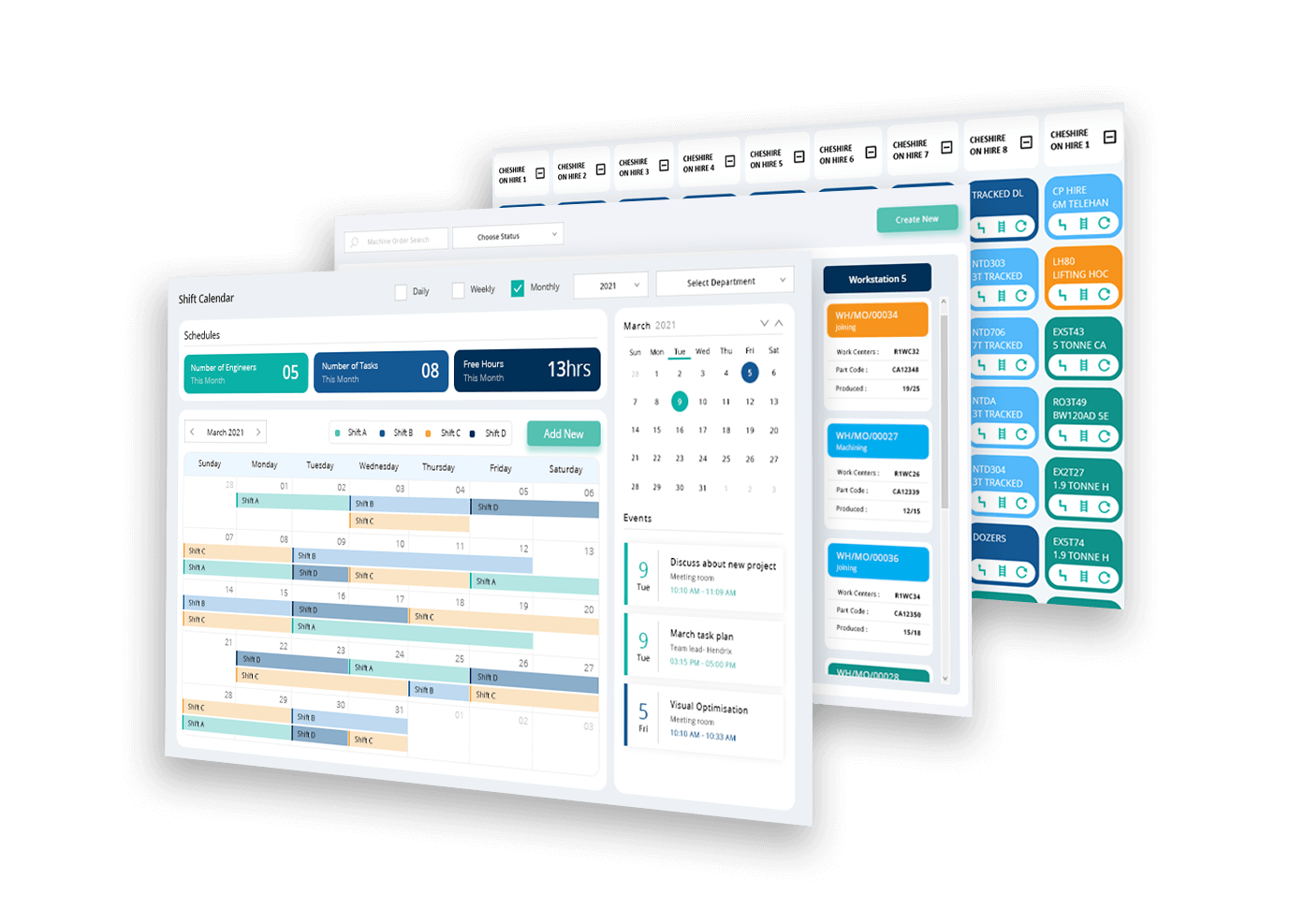 Scheduling Tcard system Feature